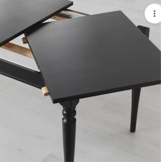 Mesa Comedor IKEA Negra Extensible.