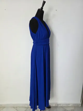 Vestido largo formal azul