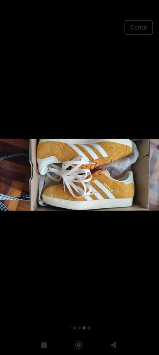 Zapatillas Adidas Gazelle Amarillas
