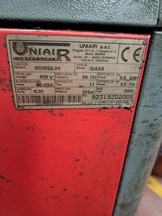 Compresor Uniair 5,5Hp