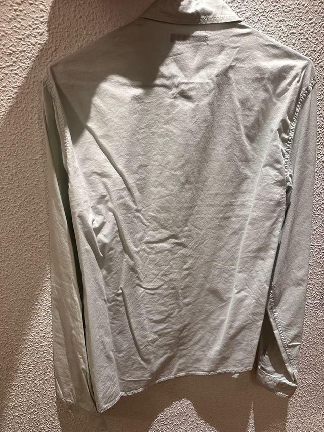 Camisa hombre Bershka gris claro, talla M