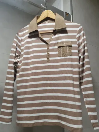 Camiseta de algodón a rayas