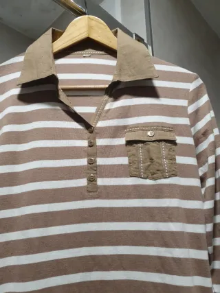 Camiseta de algodón a rayas