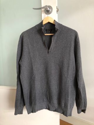 Jerséis Massimo Dutti Gris y Azul 
