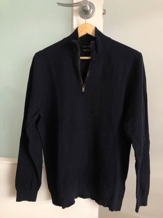 Jerséis Massimo Dutti Gris y Azul 