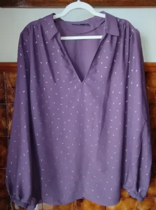 Blusa Kiabi Morada Talla XXL