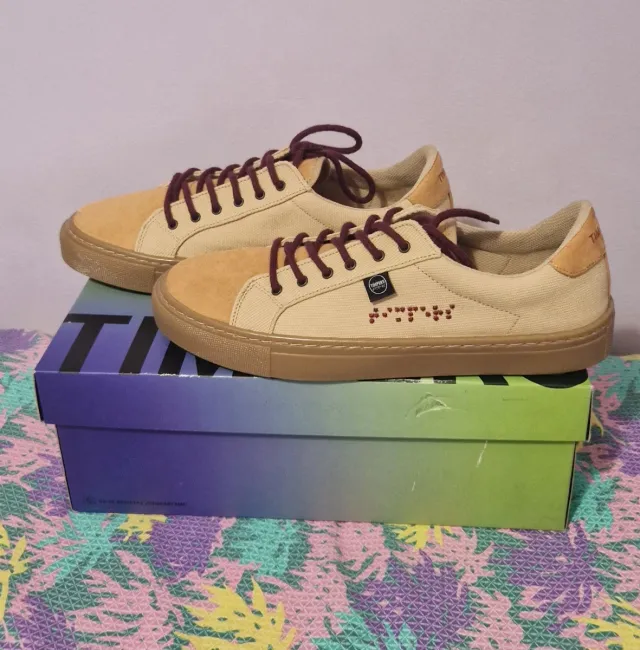 Zapatillas Timpers Beige y Marrón