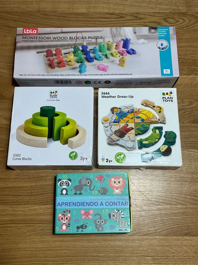 4 Juegos Montessori Motricidad Fina