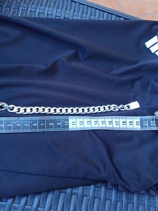 Pulsera eslabones plateada