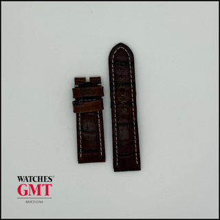 CORREA TIPO PANERAI DE PIEL MARRON JACOB STRAP