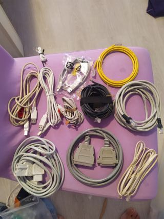 Lote Cables y Conectores Ordenador