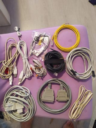 Lote Cables y Conectores Ordenador