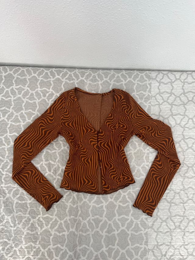 Camiseta estampada manga larga