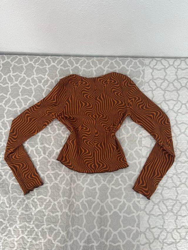 Camiseta estampada manga larga