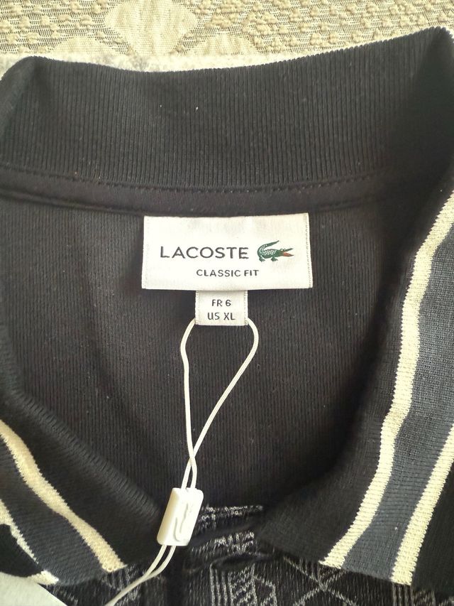 Polo Lacoste Geométrico Talla XL