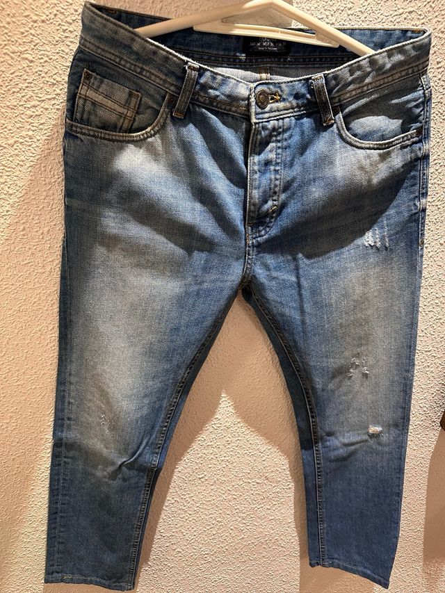 Pantalón vaquero hombre azul, talla 38