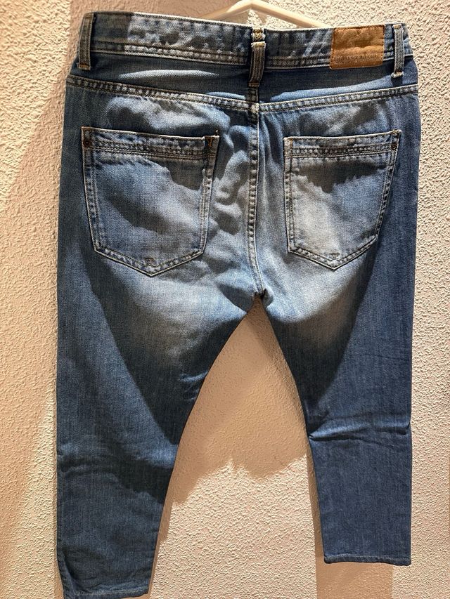 Pantalón vaquero hombre azul, talla 38