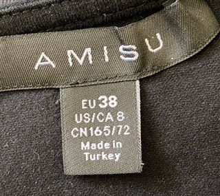 Vestido Amisu Negro Talla S/M Nuevo