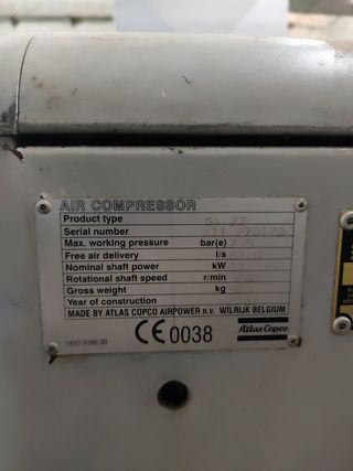 Compresor Atlas Copco GA 22 FF 30cv