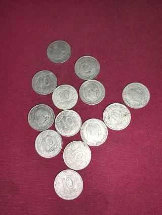 Monedas 10 céntimos de Ptas. (varias)