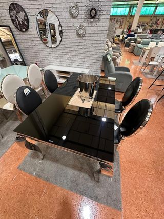Mesa y 4 Sillas Comedor Vanguardia