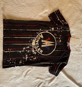 Camiseta Negra Estampado Negra Talla S