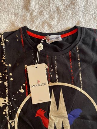 Camiseta Negra Estampado Negra Talla S