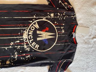 Camiseta Negra Estampado Negra Talla S