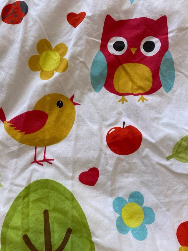 Juego de sábanas de algodón con cremallera.