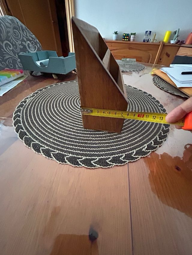 Organizador de escritorio de madera