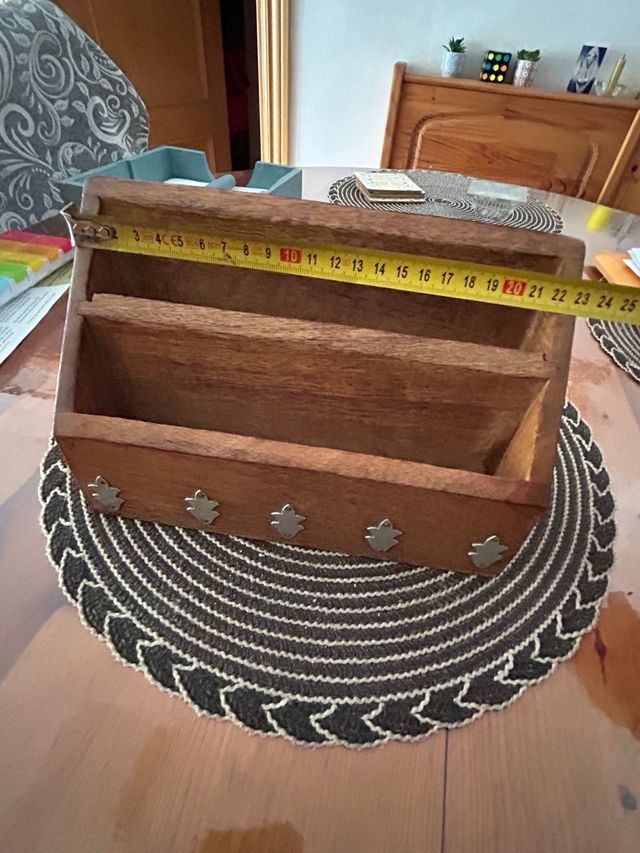 Organizador de escritorio de madera