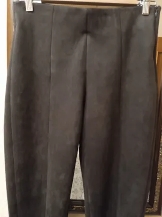 Pantalón Zara Mujer Talla L Gris