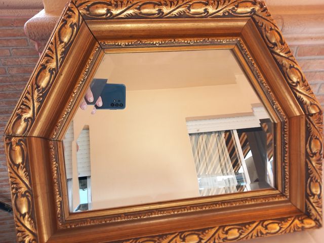 Espejo Vintage Madera Tallada