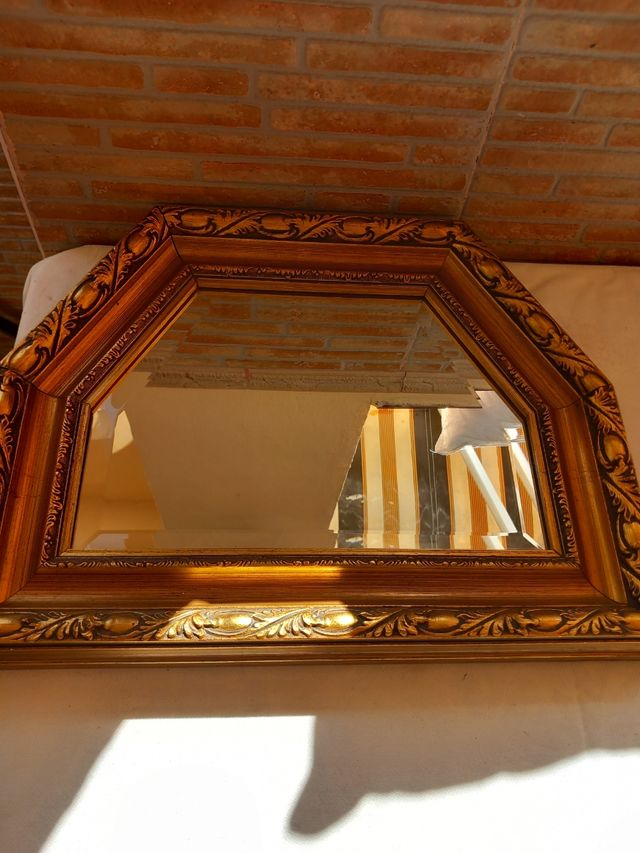 Espejo Vintage Madera Tallada