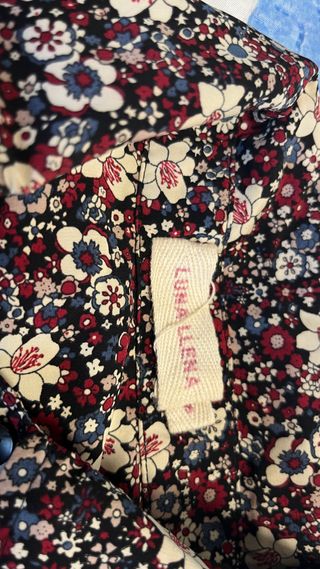 Blusa LUNA LLENA Estampada Burdeo