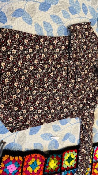 Blusa LUNA LLENA Estampada Burdeo