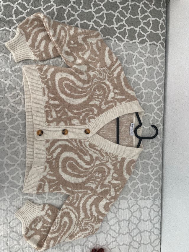 Chaqueta de punto con estampado