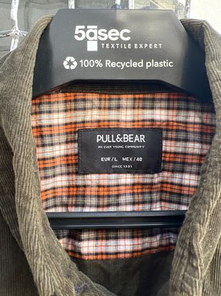 Camisa Pull&Bear verde oliva