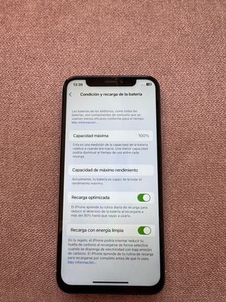 iPhone X 64GB Blanco Batería 100% Pantalla Nueva
