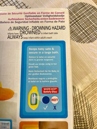 Bañera hinchable pato Munchkin