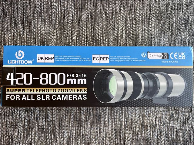 Teleobjetivo Lightdow 420-800mm f/8.3-16 T2-sony