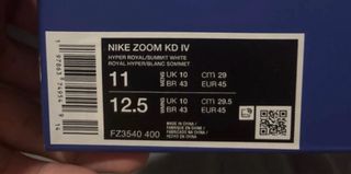 Nike KD 4 MVP Azul Blanco