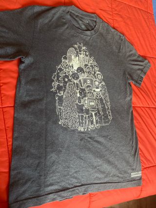 Camiseta Converse Gris Estampada