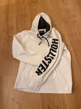 Sudadera Hollister Blanca Talla L. Original 