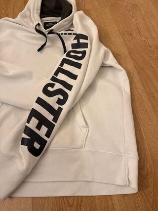 Sudadera Hollister Blanca Talla L. Original 
