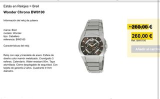 Reloj Breil Milano Crono Acero Quarzo BW0100