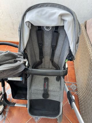 Carrito Gemelar Bugaboo Gris