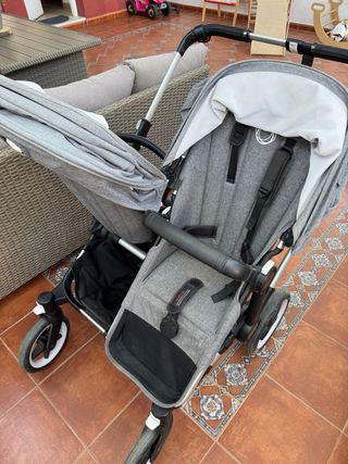 Carrito Gemelar Bugaboo Gris