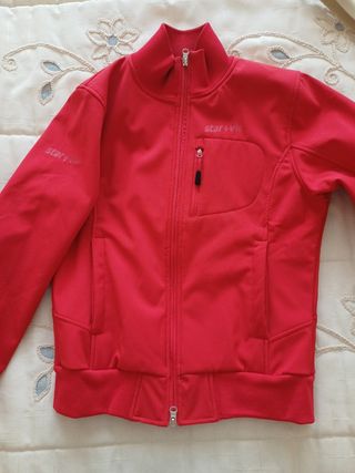 Cazadora deportiva forro polar chica