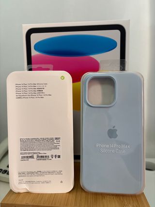 Cover iPhone 14 Pro Max Silicone Apple Azzurro
